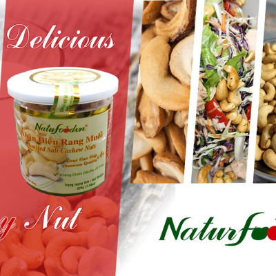 Nhân Hạt Điều Rang Không Muối Nguyên Vị Cao Cấp 5kg - Natufoodvn