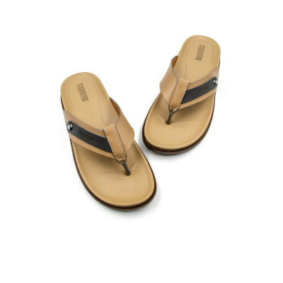 Dép Xỏ Ngón Tomoyo Da Bò Thật Đế Rãnh Chống Trượt TMD316