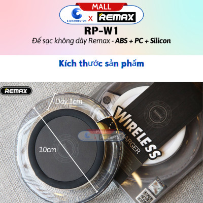 Đế sạc không dây Remax RP - W1 - Hàng Chính Hãng - Bảo Hành 12 Tháng