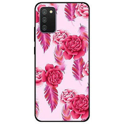 Ốp lưng dành cho Samsung A02 - A02s - A7 2018 mẫu Mẫu Đơn Nền Hồng