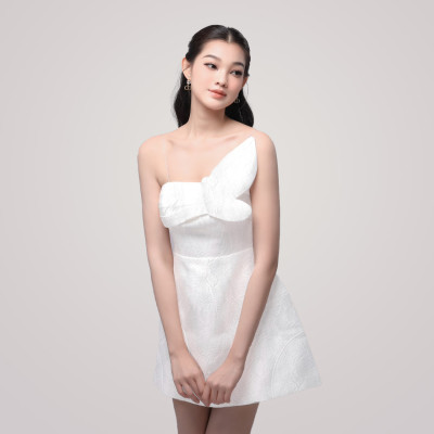 Đầm dự tiệc MINA thiết kế hai dây dáng xoè mini chất Gấm Xốp thiết kế dễ thương xinh đẹp MN211