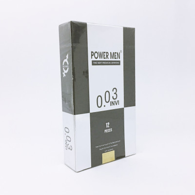 Bao Cao Su 0.03 mm Power Men Invi (H12) - Siêu Mỏng - 100% Hàng Chính Hãng - Che Tên Sản Phẩm
