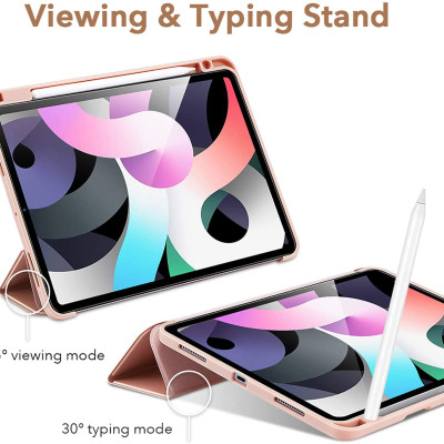 Bao da cho iPad Air 4 2020 10.9 Inch ESR Rebound Pencil Case (Có khe cắm bút Apple Pencil) - Hàng Nhập Khẩu 