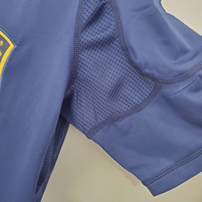 Áo Bóng Đá Retro Tuyển Tây Ban Nha 2010 - Sân Khách bản cao cấp vải Cotton Polyester