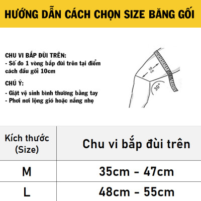 1 ĐÔI Băng Bảo Vệ Đầu Gối Bó Cơ Băng Gối Thể Thao Cao Cấp Size M Dưới 75kg