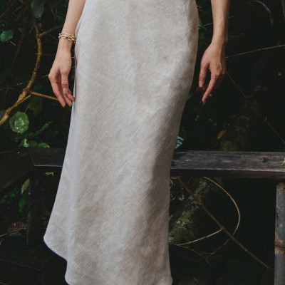 Váy Suông Linen Lanh SKI047 thời trang thiết kế Hity