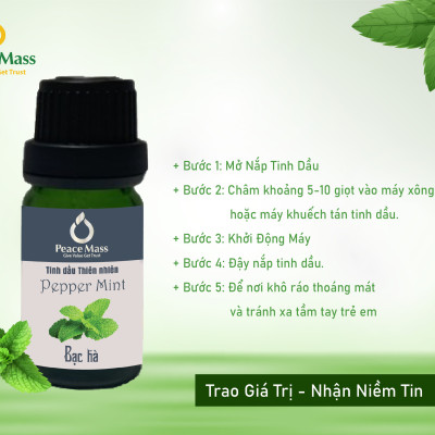 Tinh Dầu Bạc Hà Peace Mass Dùng Cho Máy Khuếch Tán 10ml