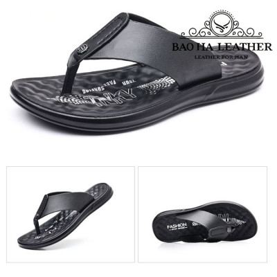 Dép nam xỏ ngón da trơn BHD3005 Dép tông, thoải mái, êm chân, dễ chịu