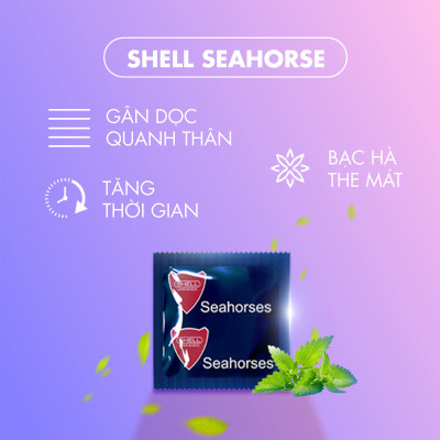 Bao cao su Shell Triple Mix siêu mỏng, mát lạnh, gân gai - Hộp 12 cái | SHELL CHÍNH HÃNG