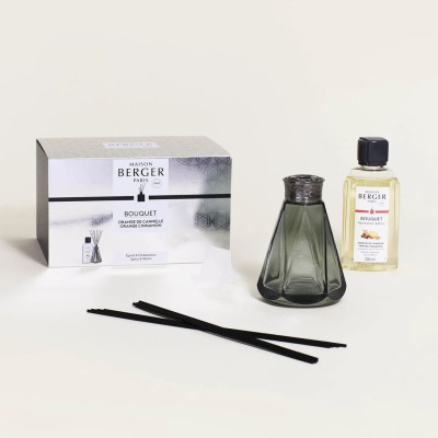 Maison Berger - Bộ lọ tinh dầu khuếch tán Vintage Green Pyramide - 280ml - 2 món