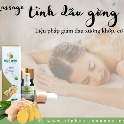 Tinh dầu Gừng nguyên chất Hoa Nén 5ml - Giảm đau đầu, say tàu xe, hỗ trợ tiêu hoá
