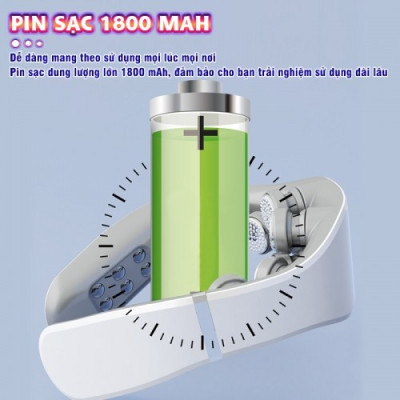 Máy massage cổ xung điện Nikio NK-131 - 8 điện cực, 2 miếng dán, HDSD bằng giọng nói