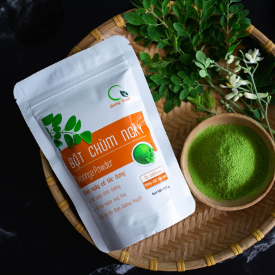 Bột Chùm Ngây Sấy Lạnh Nguyên Chất Gói 100gr  - Bột dinh dưỡng ăn dặm cho bé, tăng cường sức khỏe