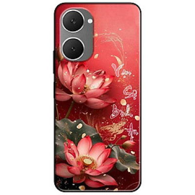 Ốp lưng cho Vivo Y03 - Y03T - Y18 - Y18S - Y18T - Y27 5G - Y28 4G - Y36 - Sen Đỏ Bình An - Hàng Chính Hãng