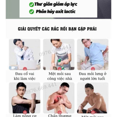 Máy massge nhức mỏi vai gáy đa năng kèm Bao cao su power men