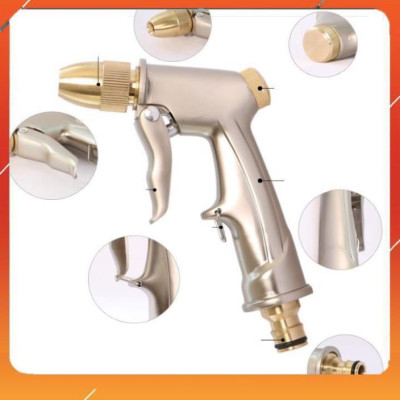 ️Evoucher Bộ dây vòi xịt nước rửa xe, tưới cây , tăng áp 3 lần, loại 7m, 10m 206701-1 đầu đồng,cút, +  khăn phượt