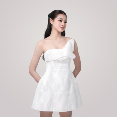 Đầm dự tiệc MINA thiết kế hai dây dáng xoè mini chất Gấm Xốp thiết kế dễ thương xinh đẹp MN211