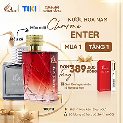 Nước hoa nam cao cấp, Charme Enternity, lưu hương lâu, hương thơm nam tính, mạnh mẽ, phù hợp phái mạnh, 60ml