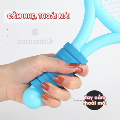 Vợt Cầu Lông Cho Bé Chính Hãng Trẻ Em Automatik Màu Hồng Đôi Xịn Mini Nhẹ Màu Tím Xanh Dương