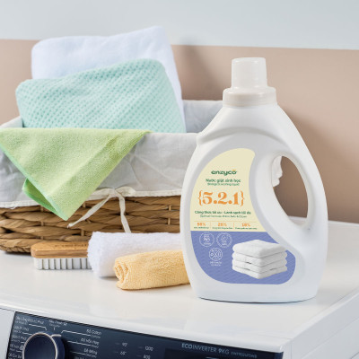 Combo nước lau sàn và nước giặt sinh học ENZYCO 2L - Chiết xuất Bồ hòn và Enzyme Dứa