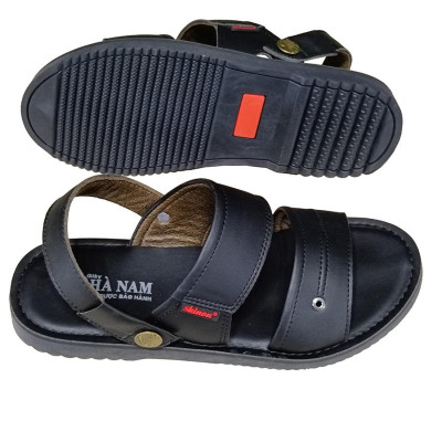 Giày Sandal Nam HA NAM Da Bò Thật Cao Cấp Đế Cao Su Chống Trơn Trượt DNA2242