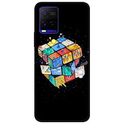 Ốp lưng dành cho Vivo Y21 - Vivo Y21s mẫu Rubik Vũ Trụ