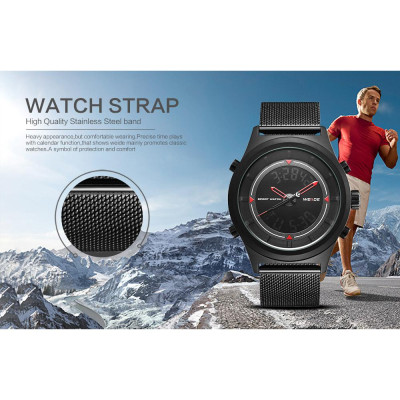 Đồng hồ điện tử kỹ thuật số WEIDE WH7305  thạch anh Hẹn giờ chống thấm nước Nam