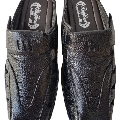 Dép bít mũi nam da bò thật BIGGBEN cao cấp SB110