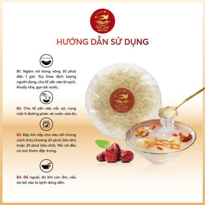 Chân yến Tinh chế thượng hạng 50 gram Yến Việt Tinh Hoa - Hàng chính hãng