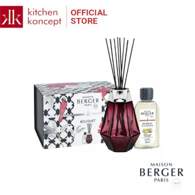 Maison Berger - Bộ lọ tinh dầu khuếch tán Garnet Prism - 200ml - 2 món