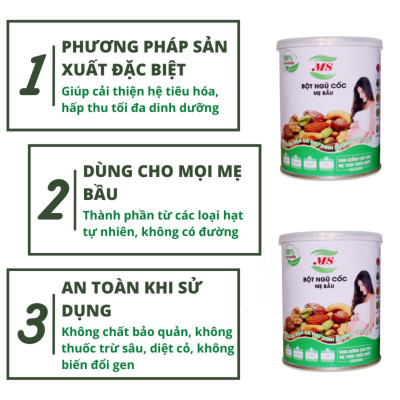 Ngũ cốc bà bầu MS (500g) 30 loại hạt mẫu mới, bột ngũ cốc bầu, ngũ cốc dinh dưỡng cho bà bầu.