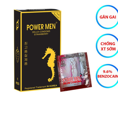 Bao cao su Power men Hương dâu -kéo dài thời gian (h9s)