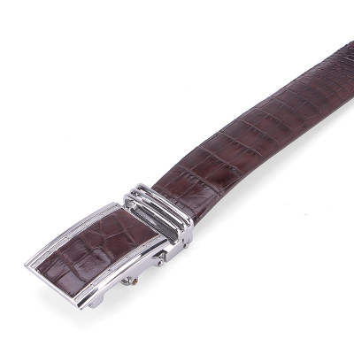 Bộ Ví & Thắt Lưng Nam Da Cá Sấu Gai Đuôi Huy Hoàng HT2242-HT4245 (23 x 11,5 cm) - Nâu Đất