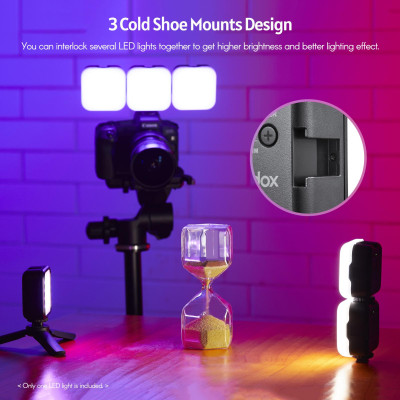 đèn LED trợ sáng Godox LITEMONS LED6Bi có thể sạc lại 3200K-6500K Hỗ trợ điều chỉnh