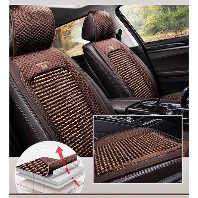 TỰA LƯNG LÓT GHẾ Ô TÔ, XE HƠI HẠT GỖ CHỐNG NÓNG, TRƯỢT VÀ MASSAGE CAO CẤP.