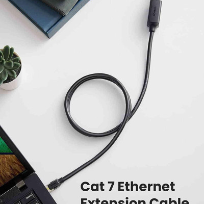Ugreen UG80410NW148TK 0.5M Màu Đen OD6.5mm Cáp Cat7 nối dài dài 0.5M - HÀNG CHÍNH HÃNG