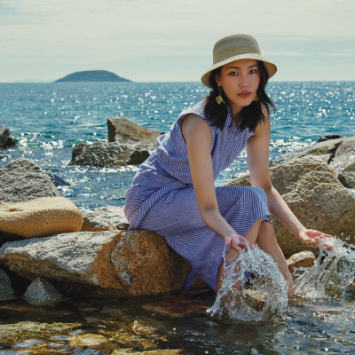 Áo Croptop Linen Tuyền TOP224 thời trang thiết kế Hity