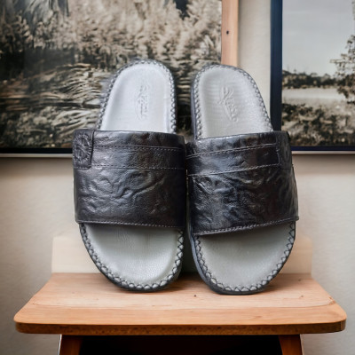 DÉP QUAI NGANG CHẤT LIỆU DA BÒ VATIS VA2040 | KHÂU ĐẾ CHẮC CHẮN