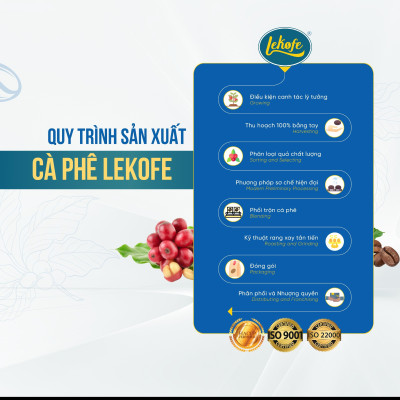 Cà phê hòa tan sầu riêng 4in1 Lekofe nguyên chất đậm vị cà phê béo ngậy sầu riêng túi 24 gói 432g