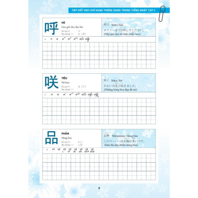 Sách - Tập Viết 800 Chữ Kanji Thông Dụng Trong Tiếng Nhật - Tập 2 - Minh Thắng