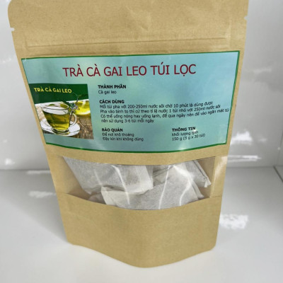 Trà cà gai leo túi lọc ( Mỗi hộp gồm 30 gói 5g) - Giúp thanh nhiệt mát gan, cải thiện các vấn đề cho gan