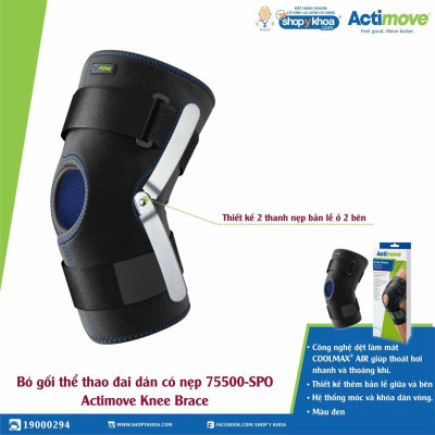 Bó gối thể thao đai dán có nẹp 75500-SPO Actimove Knee Brace