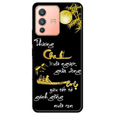 Ốp lưng dành cho Vivo V23 5G / S12 - Vivo Y15s / Y15A mẫu Thư Pháp Cha Mẹ Vàng