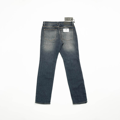Quần Jeans Nam Cao Cấp HUNTER X-RAYS Form Slimfit Thun Màu Xanh Căn Bản D28