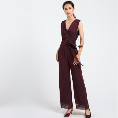 Áo Liền Quần Jumpsuit Hity DRE074 - Tím Mận Plum
