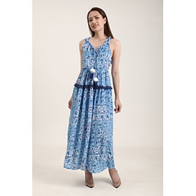 Maxi Boho Phối Ren Cao Cấp Isla Bonita