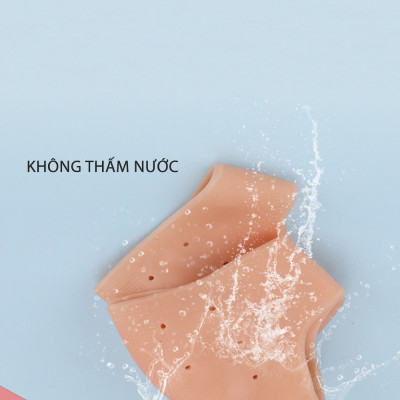 Combo 5 cặp vớ bọc gót chân silicone chống nứt nẻ chống bong tróc da và giúp làm hồng gót sen - buybox - BBPK68_5