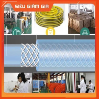 Bộ dây vòi xịt nước rửa xe, tưới cây . tăng áp 3 lần, loại 20m 206236 đầu đồng, cút, + tặng đai