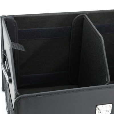 Thùng Đựng Đồ Đa Năng Cốp Sau Ô Tô Bọc Da Cao Cấp Có Nắp Gấp Gọn Gàng Chứa Được Nhiều Đồ