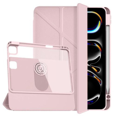 Bao Da Cao Cấp Xoay 360 Cho iPad Pro 11 inch M4 2024 hiệu WIWU Rotative Magnetic Case Tháo Rời Kèm Khe Bút Chống Sốc - Hàng chính hãng